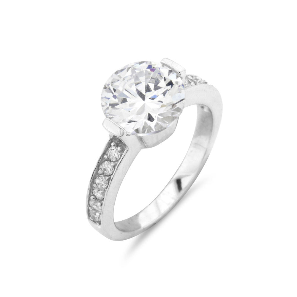 Round Cut Solitaire Ring - www.sparklingjewellery.com