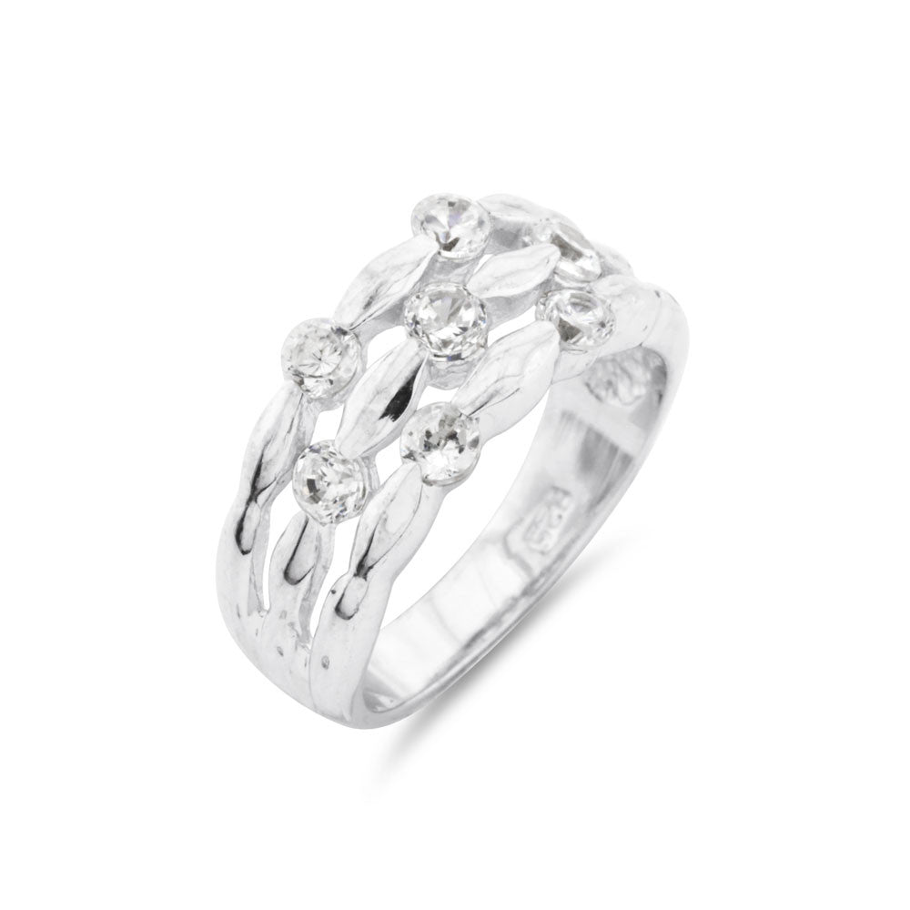 Silver Dress Ring - www.sparklingjewellery.com