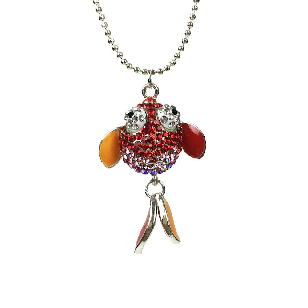 Swarovski fish necklace hotsell
