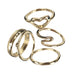 Set of 5 Gold Stacking Rings - www.sparklingjewellery.com