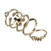 5 Gold Stacking Rings - www.sparklingjewellery.com