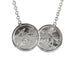 Extra Large Mens St Christopher Two Coin Necklace - www.sparklingjewellery.com
