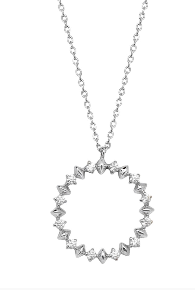 Sterling silver hot sale karma necklace