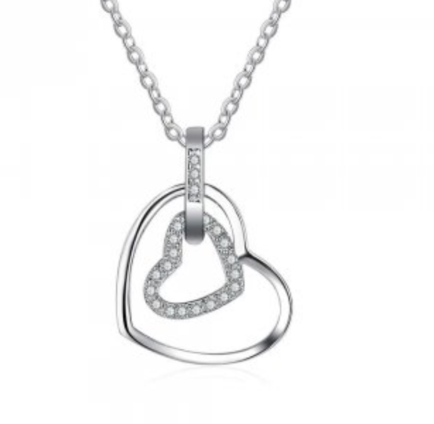 Silver Heart Necklace - Limited Edition - www.sparklingjewellery.com