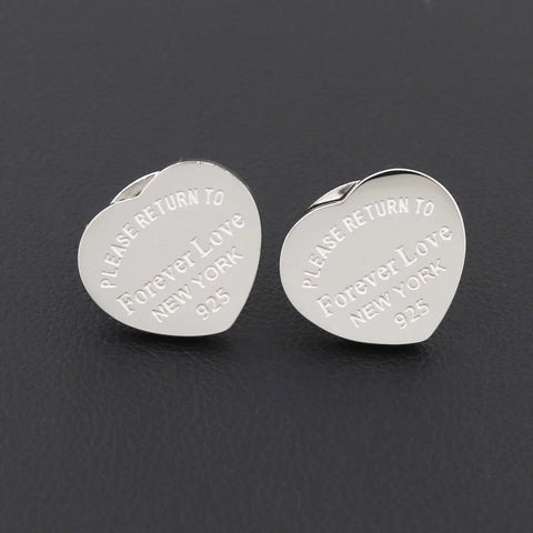 Return to New York Heart Earrings - www.sparklingjewellery.com