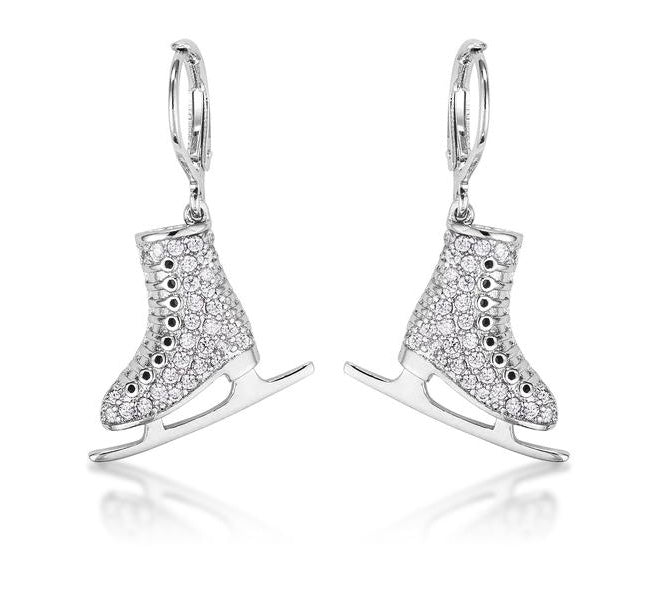 Ice Skate Earrings - www.sparklingjewellery.com