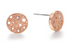 Circle Earrings Silver or Rose Gold - www.sparklingjewellery.com
