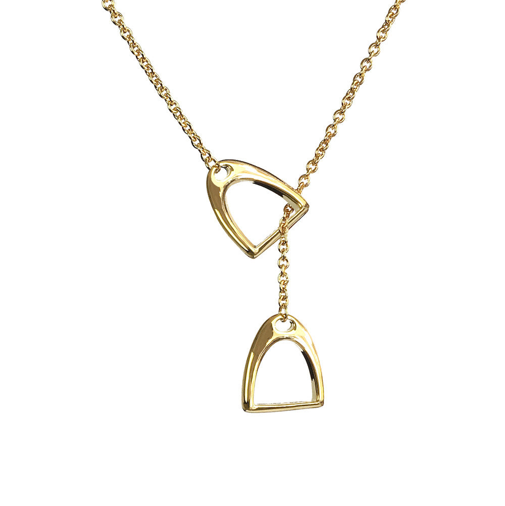 Valegro Lariat Stirrup Necklace - www.sparklingjewellery.com