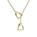 Valegro Lariat Stirrup Necklace - www.sparklingjewellery.com