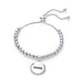 Amore Rose Gold or Silver Friendship Bracelet - www.sparklingjewellery.com