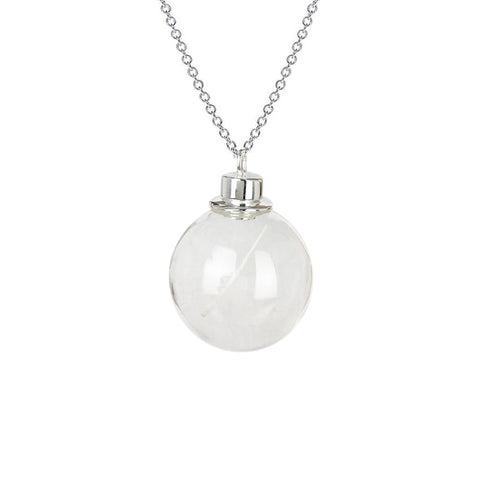 Sterling Silver Glass Memory Locket 925 - www.sparklingjewellery.com