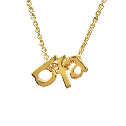bfa 3D Letters - Friendship Necklace - www.sparklingjewellery.com