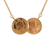 Classic Two Coin Necklace - www.sparklingjewellery.com