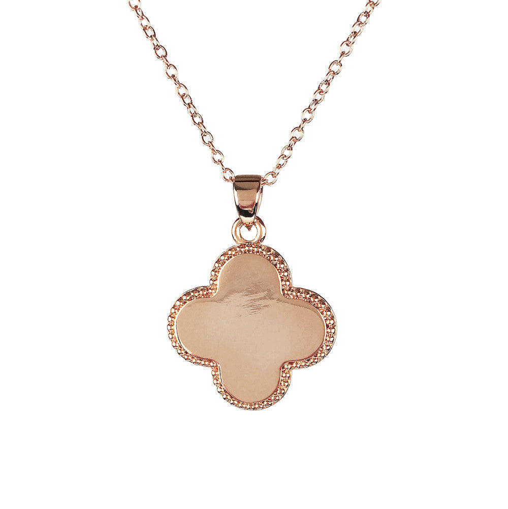 Lucky Clover Necklace For Women Girls, 18K Gold Plated Cute Fashion Simple  Girls Titanium Steel Hypoallergenic Pendant - Walmart.com