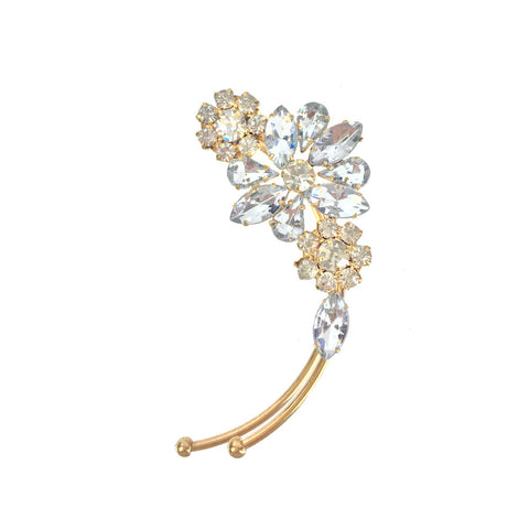 Ornate Crystal Ear Cuff - www.sparklingjewellery.com