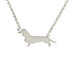 Dachschund Dog Necklace - www.sparklingjewellery.com