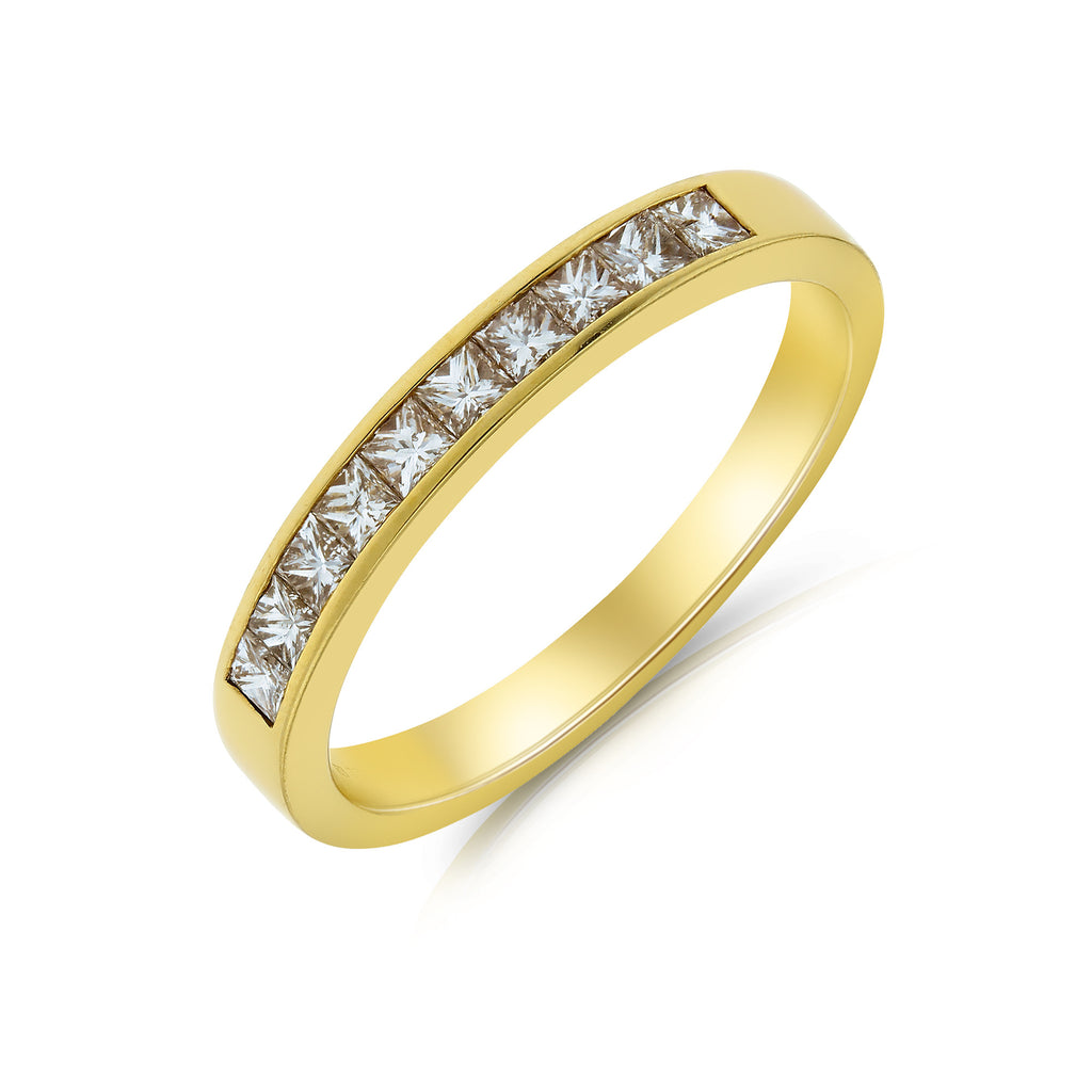 Gold Diamond Eternity Ring - www.sparklingjewellery.com