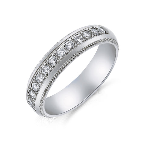 Channel Set Diamond Eternity Ring - www.sparklingjewellery.com