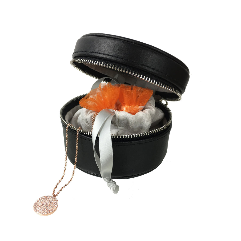 Jewellery Travel Box - Black - www.sparklingjewellery.com
