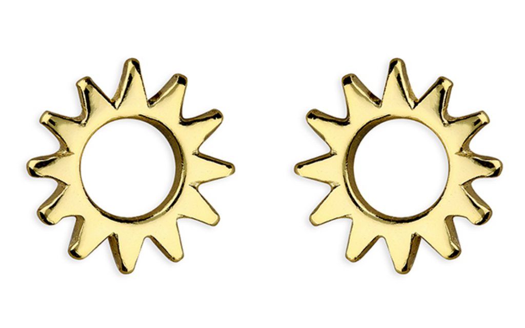 Gold Vermeil Limited Edition Sun Earrings Limited Edition - www.sparklingjewellery.com
