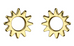 Gold Vermeil Limited Edition Sun Earrings Limited Edition - www.sparklingjewellery.com