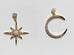 Moon & Star Earrings - www.sparklingjewellery.com