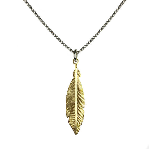 Hoxton Feather Necklace - www.sparklingjewellery.com