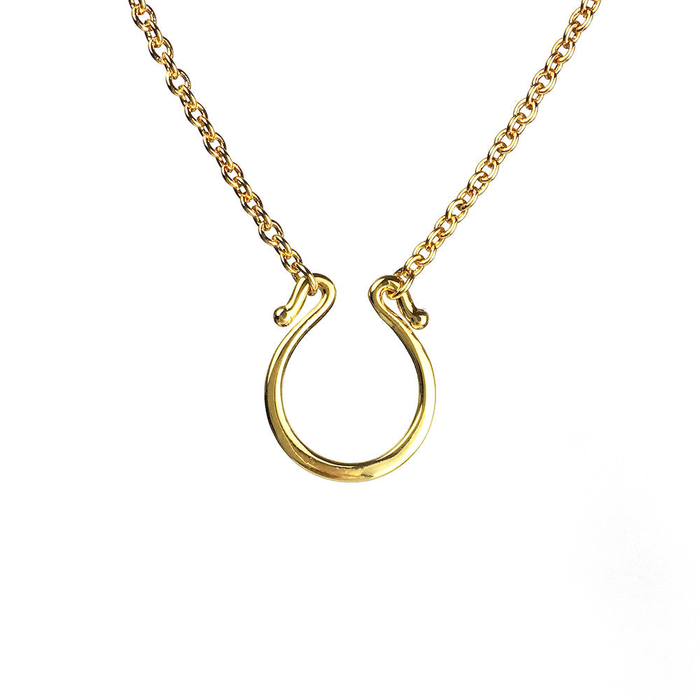 Hoxton Horse Shoe Necklace - www.sparklingjewellery.com