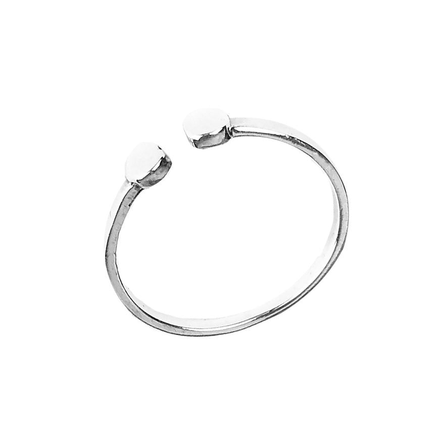 Hoxton Silver Ball Ring - www.sparklingjewellery.com