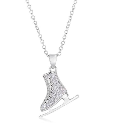 Ice Skate Necklace - www.sparklingjewellery.com