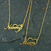 Mum Name Necklace in Gold - www.sparklingjewellery.com