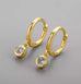 Cute Clear Huggie Earrings - www.sparklingjewellery.com