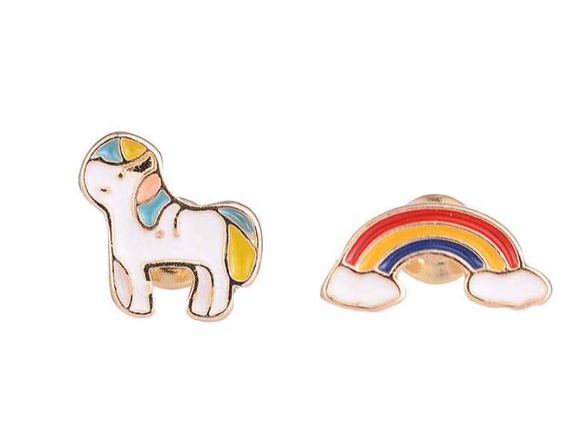 Cute Rainbow Unicorn Earrings 🦄 🌈 - www.sparklingjewellery.com