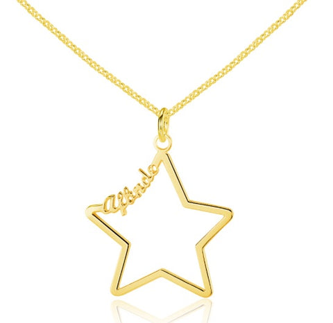 Star Name Necklace - www.sparklingjewellery.com