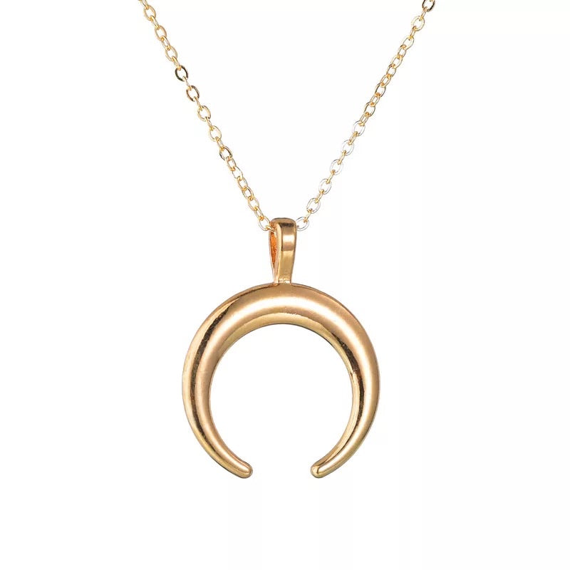 Gold Moon Necklace on Trend - www.sparklingjewellery.com
