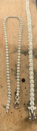 Silver Tennis Bracelet Bezel Set - www.sparklingjewellery.com