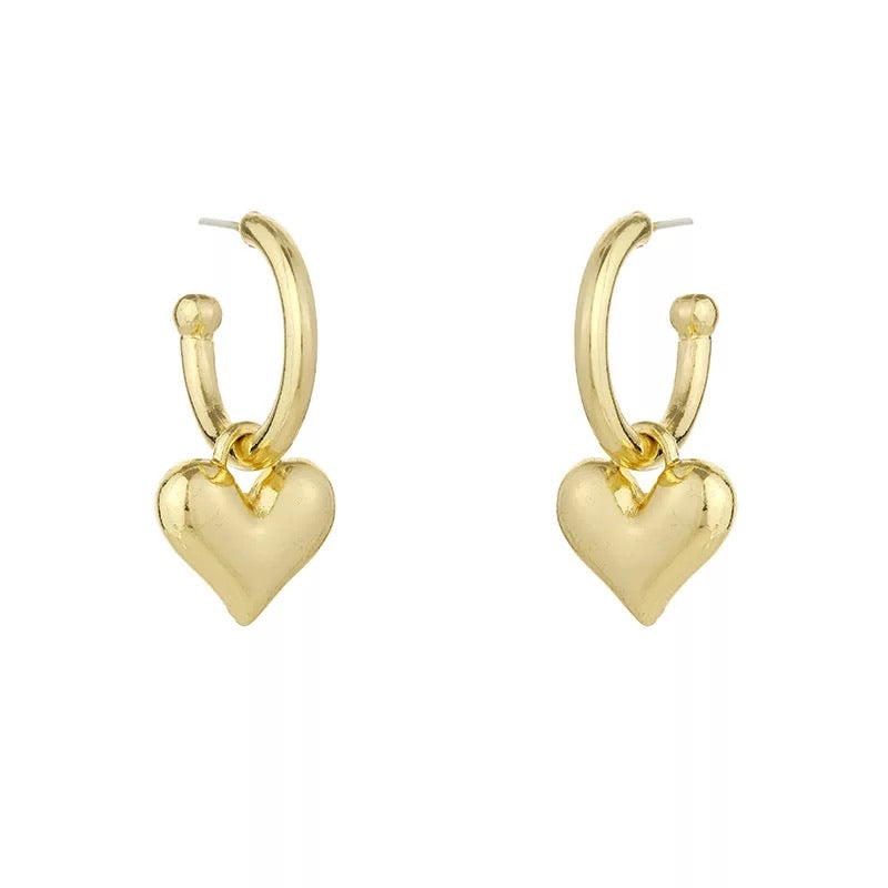 Gypsy Hoop Earrings in Solid Gold - Chunky Gold Hoops – ARTEMER