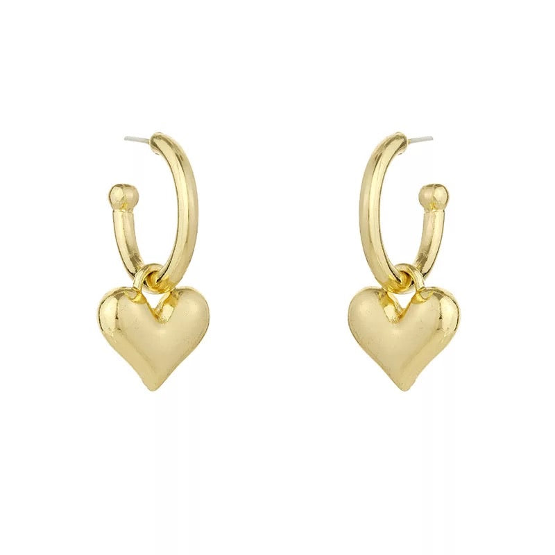 Chunky Gold Hoop Earrings - www.sparklingjewellery.com