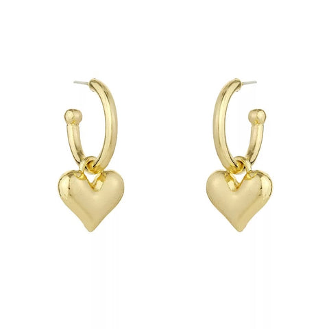 Chunky Gold Hoop Earrings - www.sparklingjewellery.com