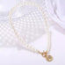 Pearl Coin Necklace - www.sparklingjewellery.com