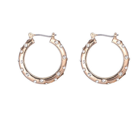 Dazzling Gold Hoop Earrings - www.sparklingjewellery.com