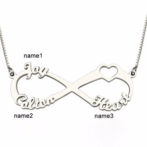Infinity Name Necklace - www.sparklingjewellery.com