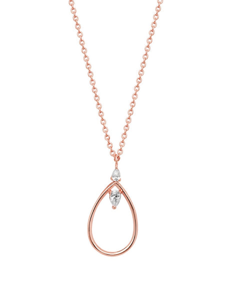 Rose gold vermeil Geometric Necklace - www.sparklingjewellery.com