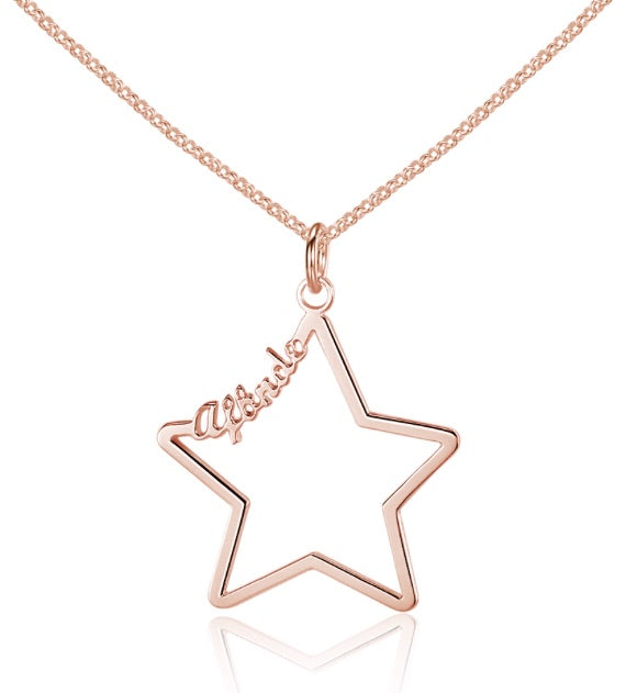 Star Name Necklace - www.sparklingjewellery.com