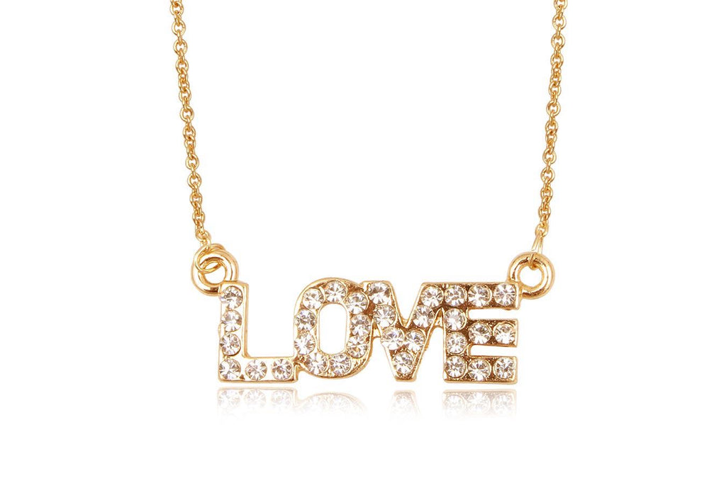 All You Need Is Love Necklace - www.sparklingjewellery.com
