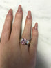 Pink Sapphire Contemporary Ring - www.sparklingjewellery.com