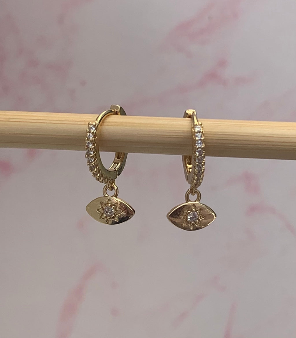 Gold Huggie Earrings - www.sparklingjewellery.com