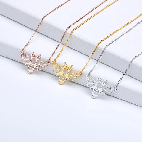Worker Bee Necklace - www.sparklingjewellery.com