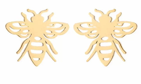 Worker Bee Earrings - www.sparklingjewellery.com