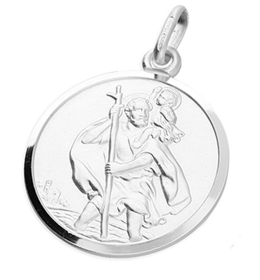 Sterling Silver St Christopher - www.sparklingjewellery.com